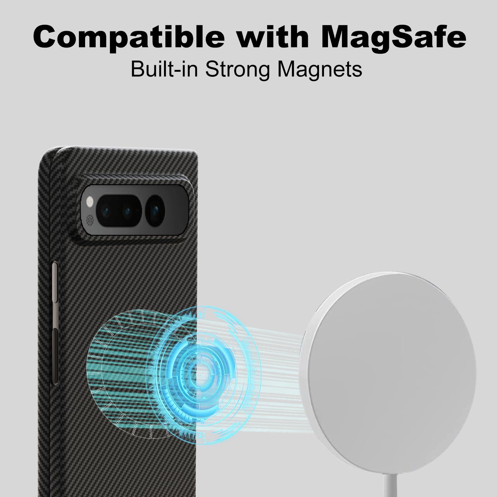 Per Google Pixel 8 Custodia In Pelle Con Texture A Rete Honeycomb