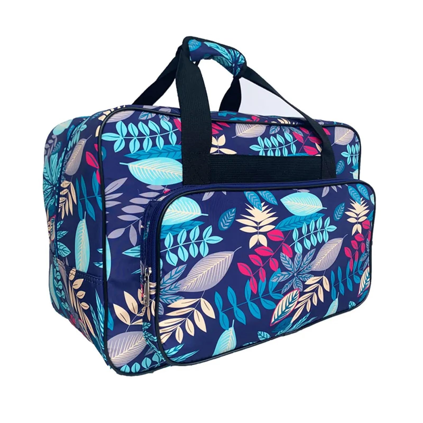 Máquina de Coser portátil Estuche de Transporte Soporte con Cremallera Bolsa de Almacenamiento de Viaje Organizador de Ropa Equipaje(Pink)