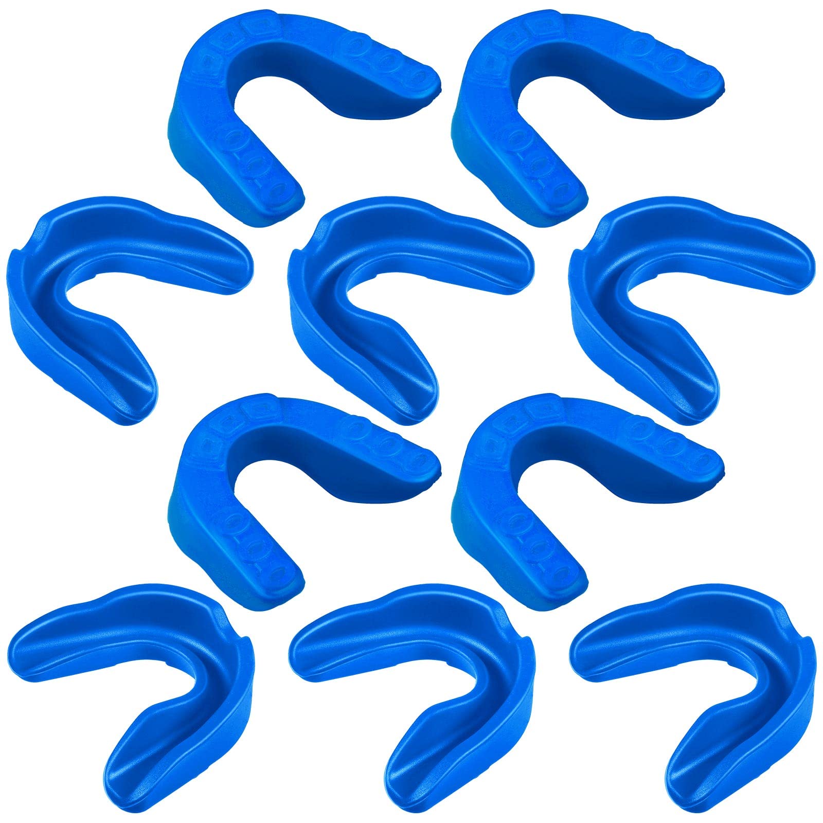 Photo 1 of 10 Pcs Sport Mouth Guards Gum Teeth Armor Game Guard for Boxing Basketball Football Hockey Karate Basketball Rugby Match (Lake Blue)