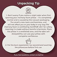 Vista 9 de Momcozy Almohada de Lactancia con Protección de Seguridad Innovadora - Espuma Viscolástica Firme y Elástica - Soporte Ergonómico y Confortable