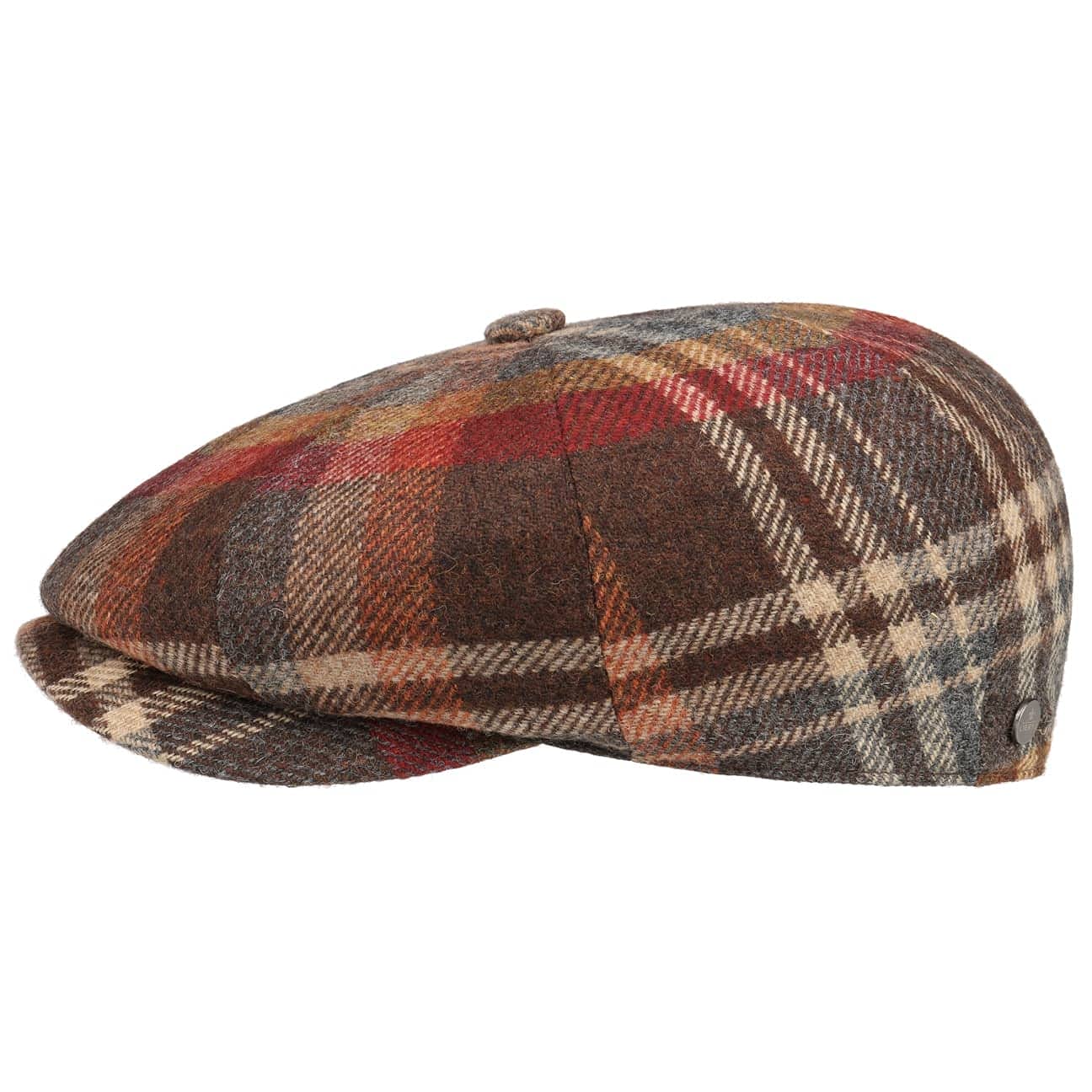 LierysCarlsen Wool Check Flat Cap Men - Made in The EU