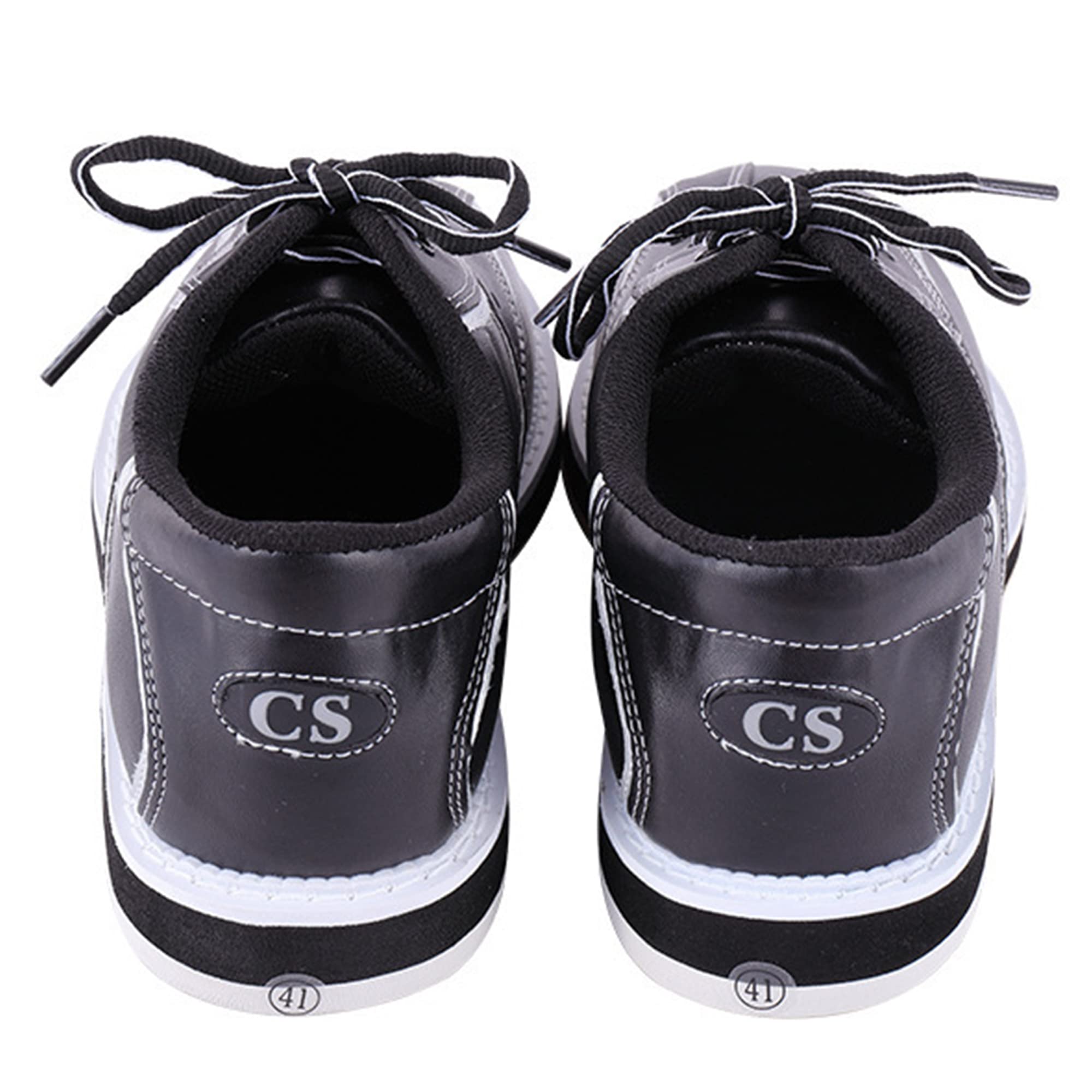 SDEQA Chaussures De Bowling Chaussures D'entraînement De Bowling en Cuir Léger pour Homme Anti-Slip Buffe