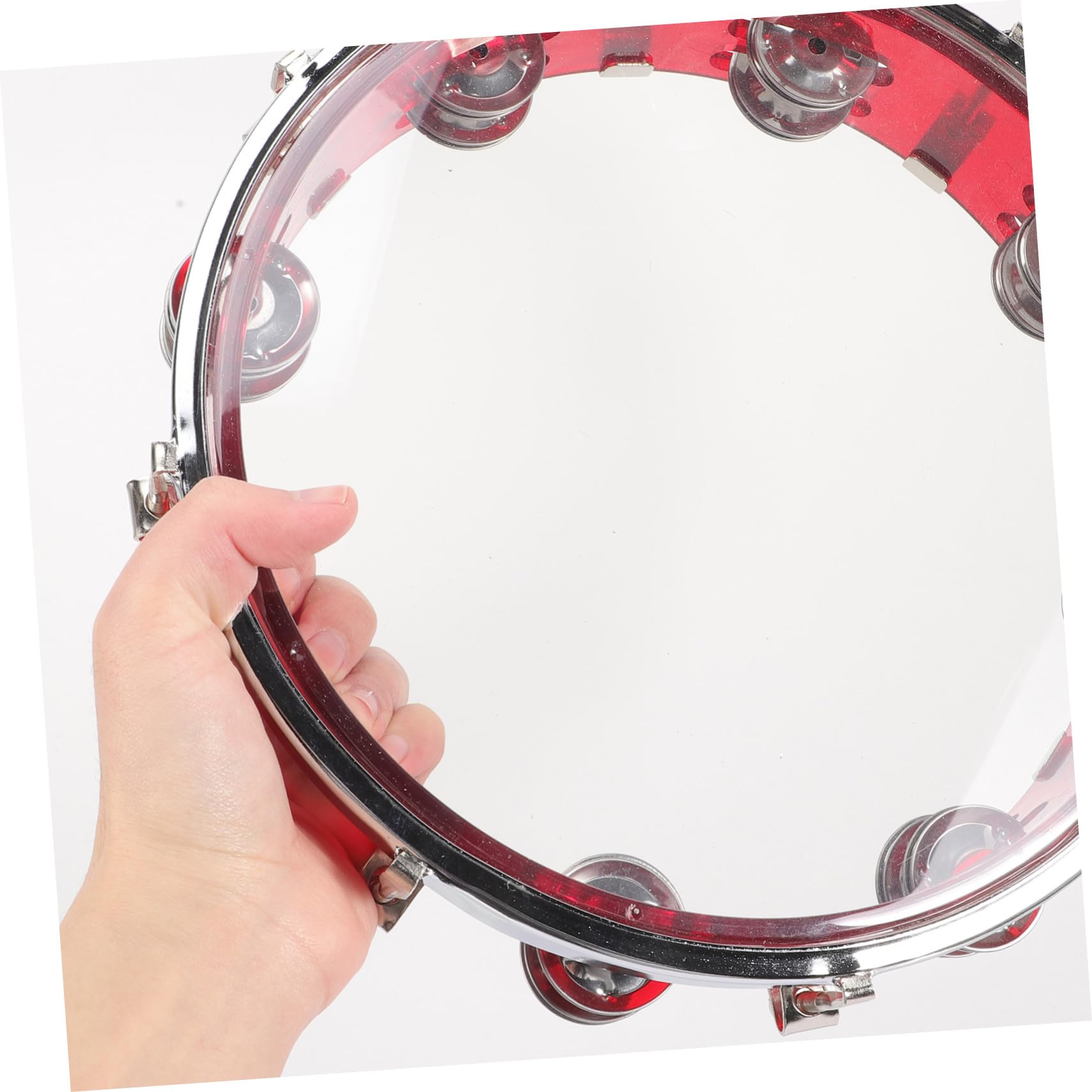 MERRYHAPY Tamburello Mano Tamburo Mano Campana Strumento Percussione Tamburello per Ragazzo Ragazza