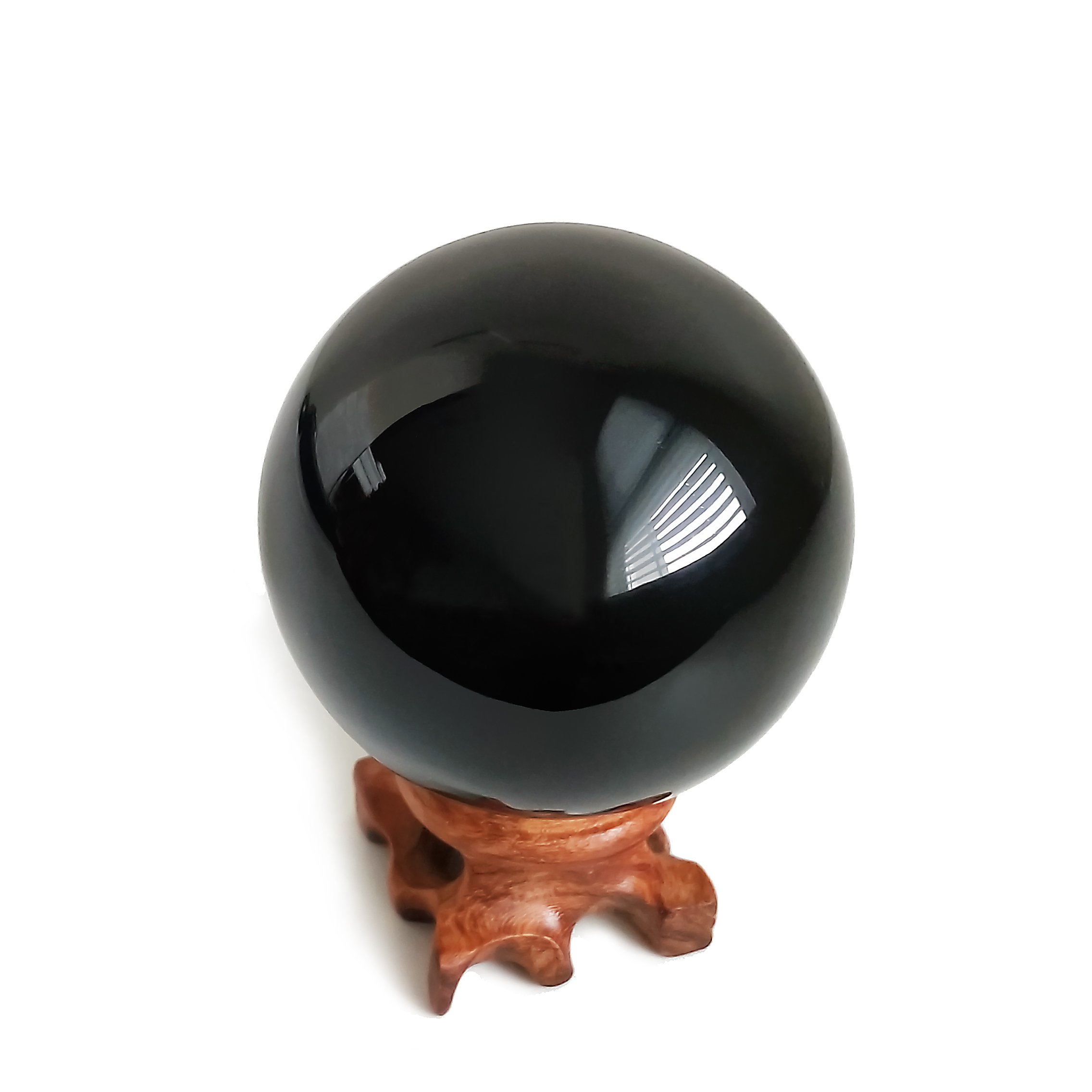 Amazon.co.jp: 黒曜石クリスタルボール 厄除けグッズ 浄化用 天然石