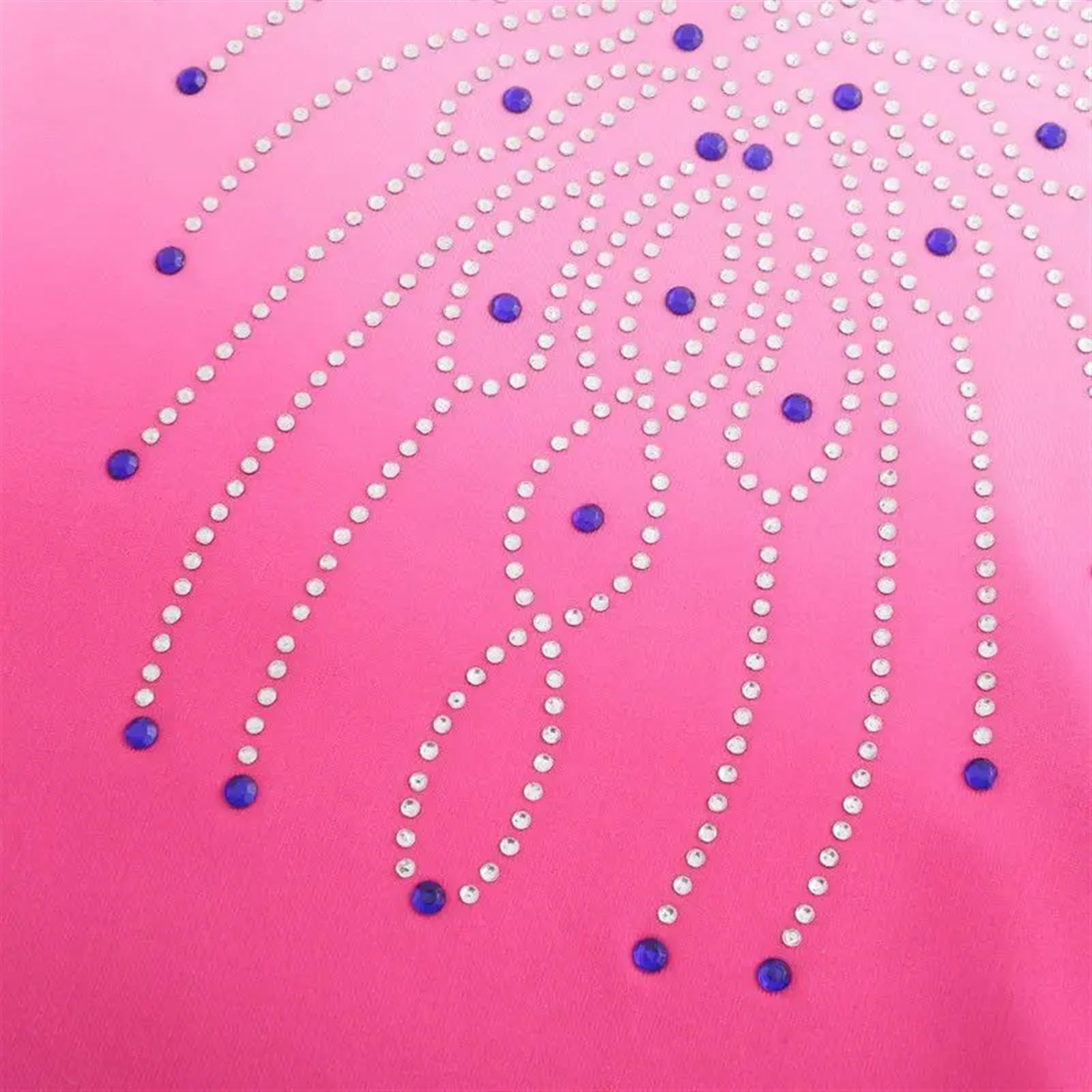 Gymnastikanzug Mädchen Ärmelloser Mesh-Ballett-Tanzanzug mit Diamanten, Gymnastik-Bodysuit, Tanzbekleidung, Eiskunstlauf-Performance-Kleidung(Color 2,6 (5-6Y))