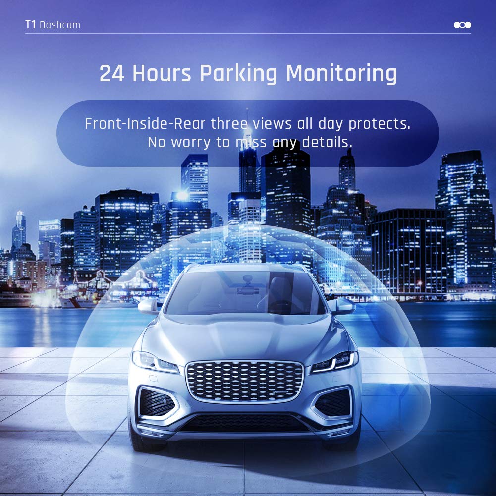 AZDOME M17 WiFi Dash Cam with APP 1080P FHD DVR Car Driving Recorder 3