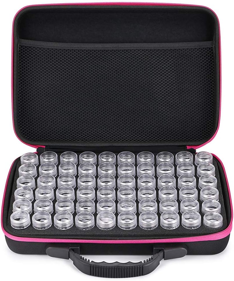 Sumnacon 60 Bottles Diamond Painting Storage case Embroidery Storage