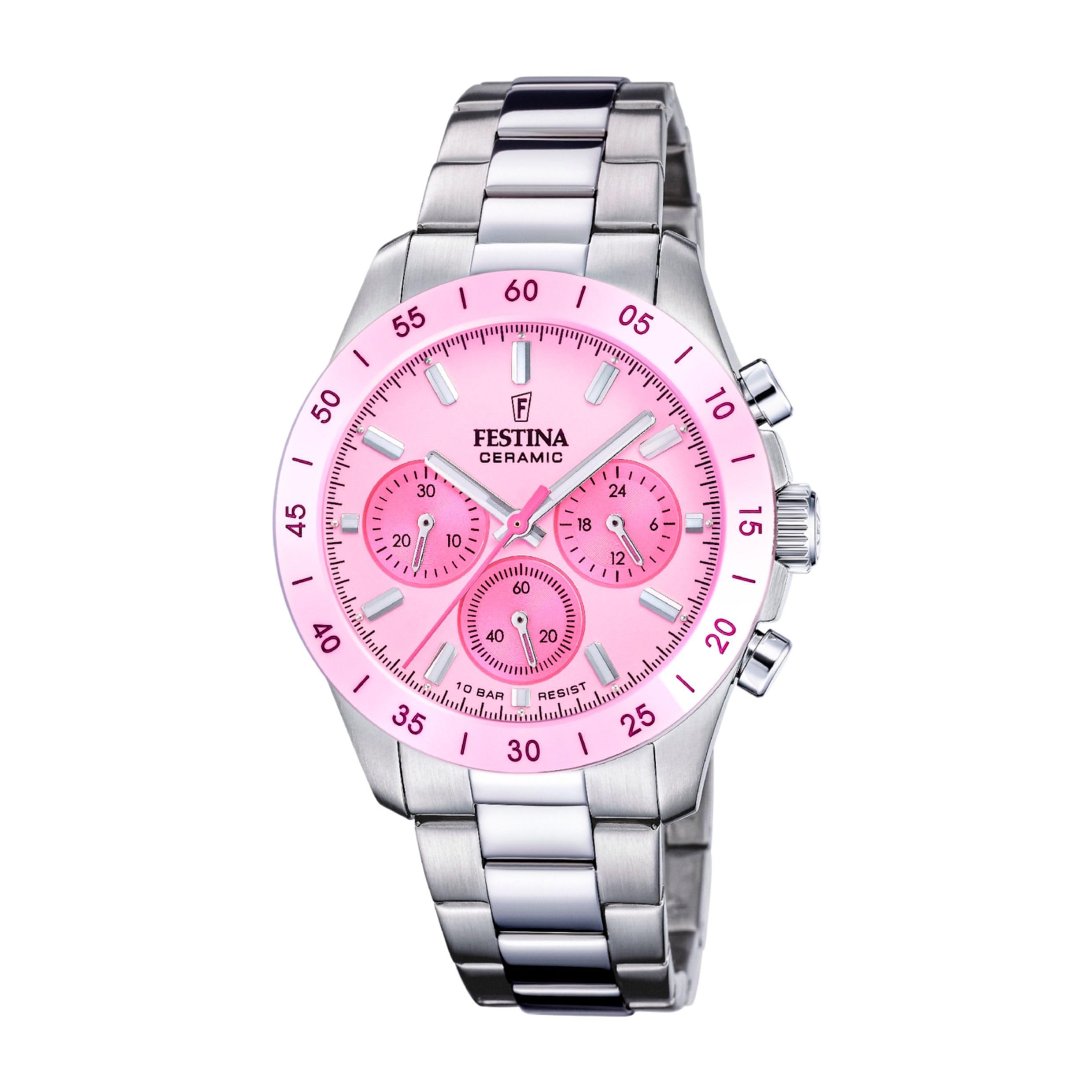 Festina CERAMIC F20693/2 Chronograph for women Ceramic bezel