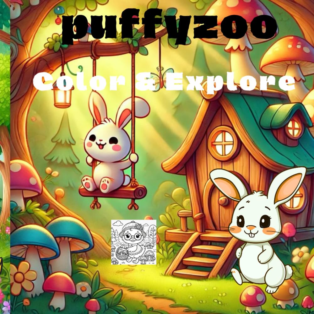 Color & Explore: Cute Animals and Fun Scenes to Color (Tiny Creators Collection)