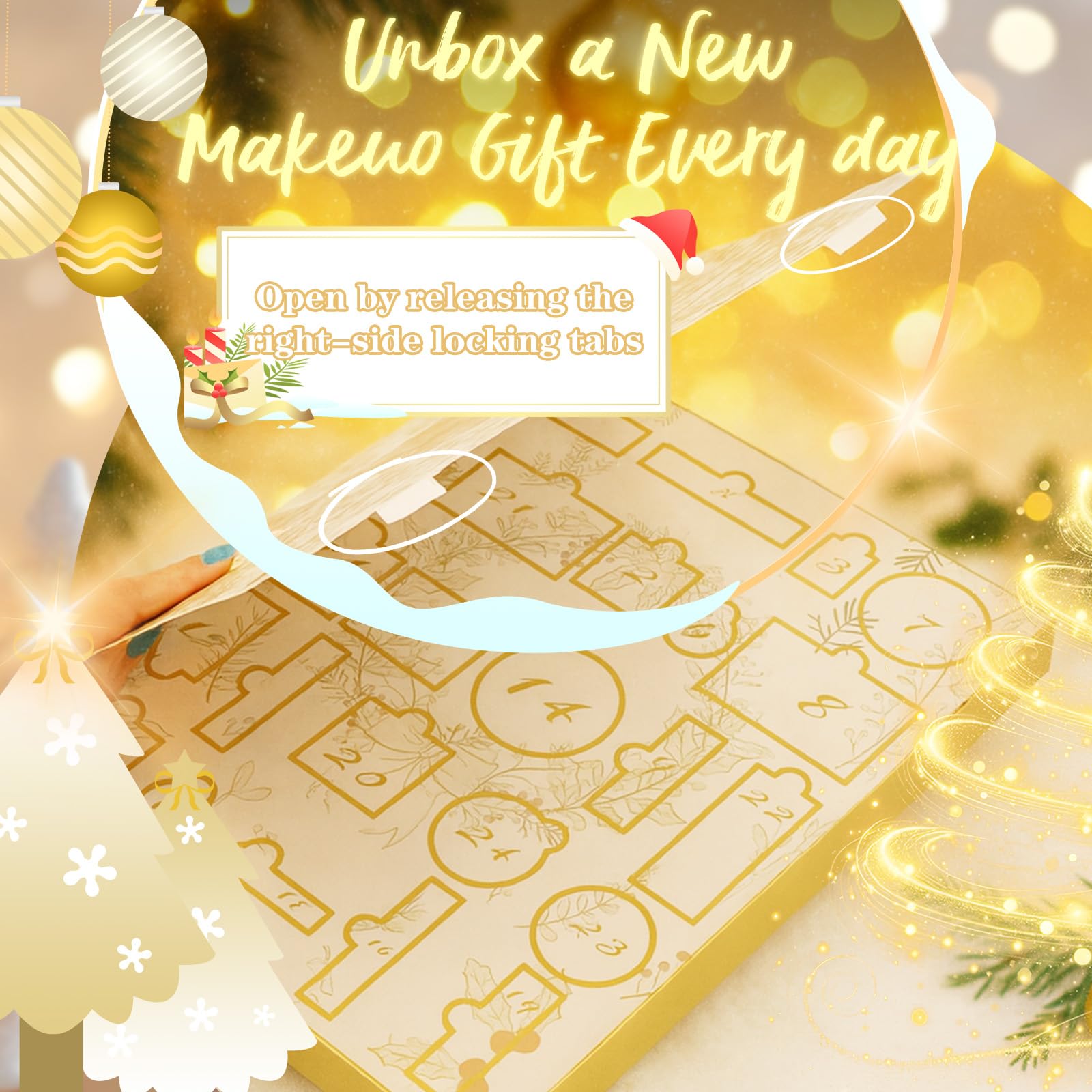 Amazon.com : Makeup Advent Calendar 2025 – 24 Days Christmas Make