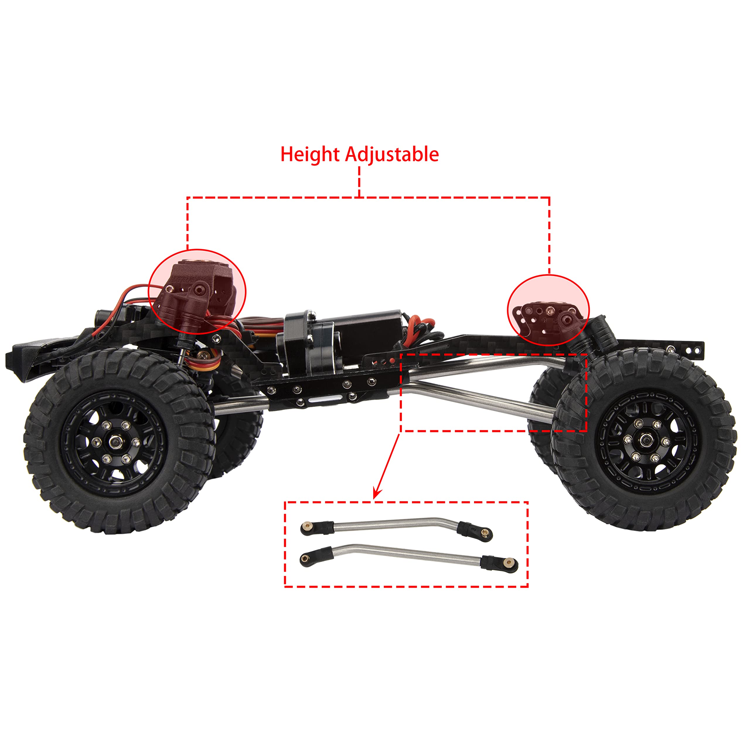 scx24 lcgシャーシ Amazon.com: MEUS RACING SCX24 LCG Chassis Frame Kit Carbon Fiber