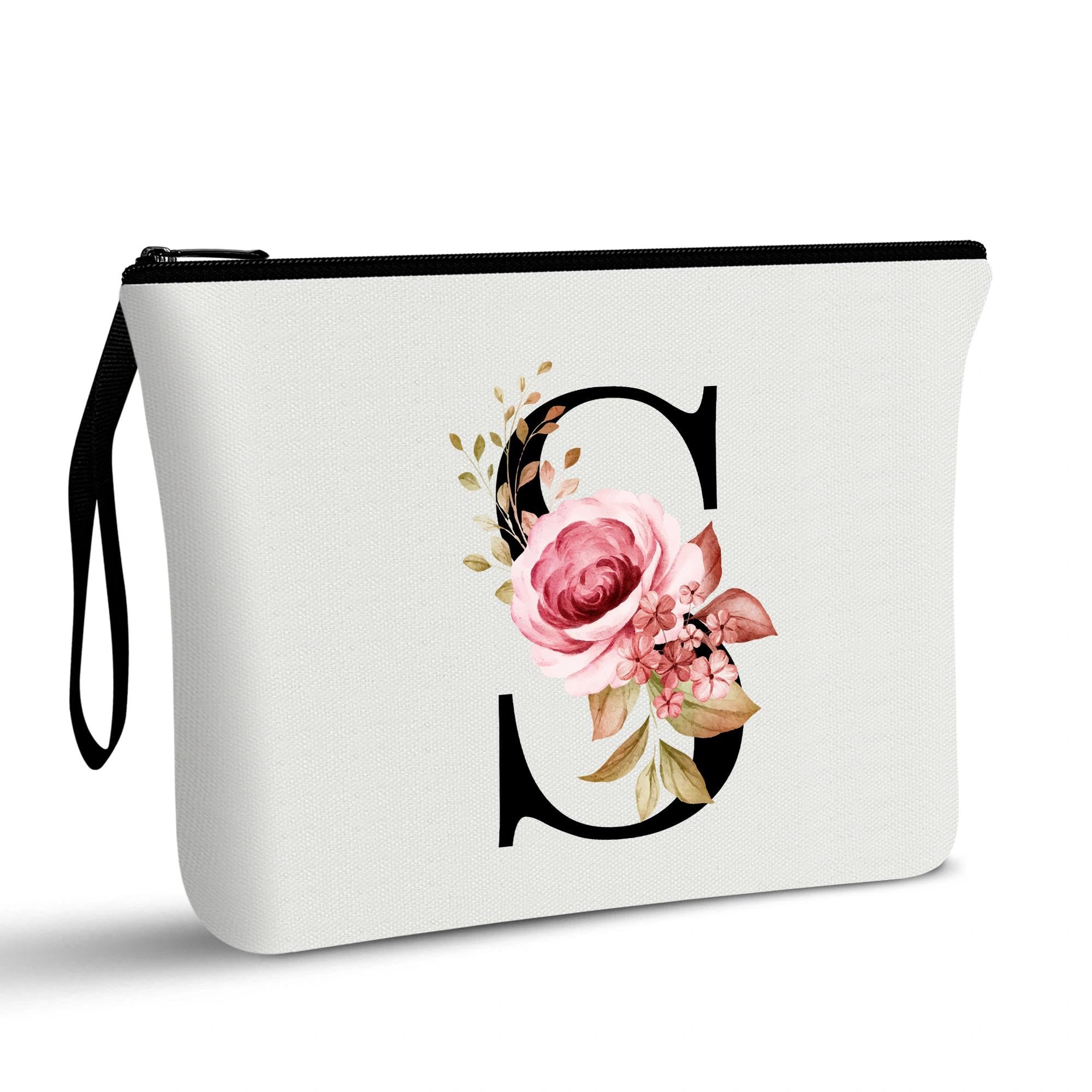 Vavabox A-Z Personalisierte Kosmetiktasche-Geburtstagsgeschenke für Frauen, Mütter, Beste Freundinnen und Brautjungfern (I)