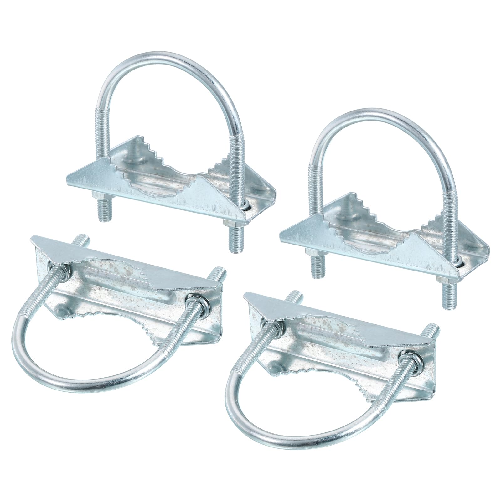 Kit de 4 soportes cruzados para mástil de antena exterior con perno en U M6