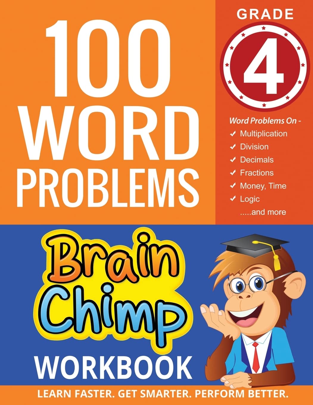 100 Word Problems : Grade 4 Math Workbook