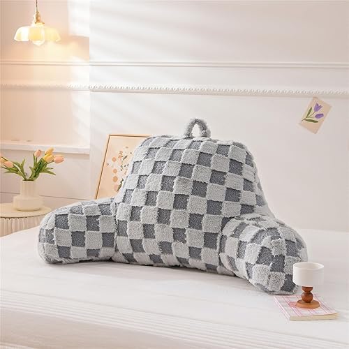 Miniatura 5 de Meeting Story Almohada de lectura estándar para sentarse en la cama, almohada de espuma viscoelástica triturada para silla, almohadas de lectura y