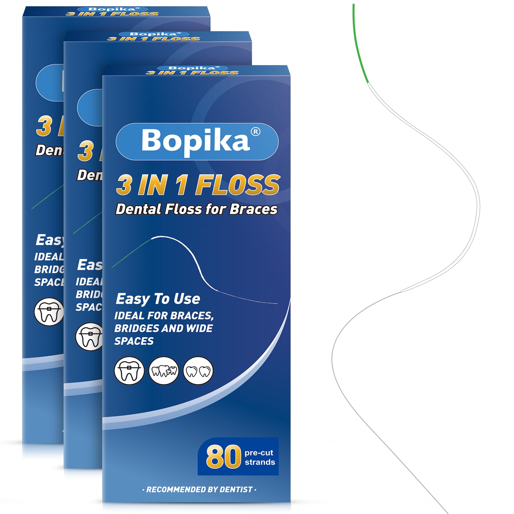 Bopika 3-in-1 Orthodontic Floss