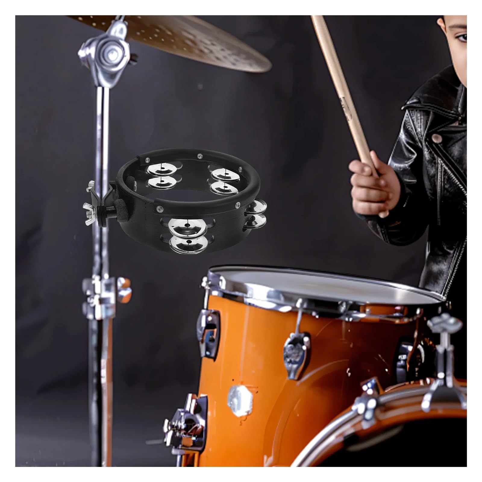 Hi-Hat-Tamburin-Klemme An Glockenbeckenhalterung