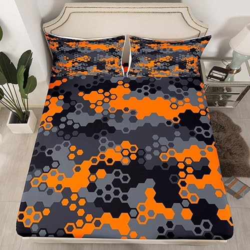 Vista 152 de Feelyou Juego de sábanas espaciales para niños, juego de ropa de cama de galaxia para niños y niñas, sábanas de planeta del universo, 1 sábana