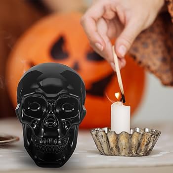 Amazon.co.jp: ledmomo ハロウィン飾り 置物 頭蓋骨 スカル 髑髏