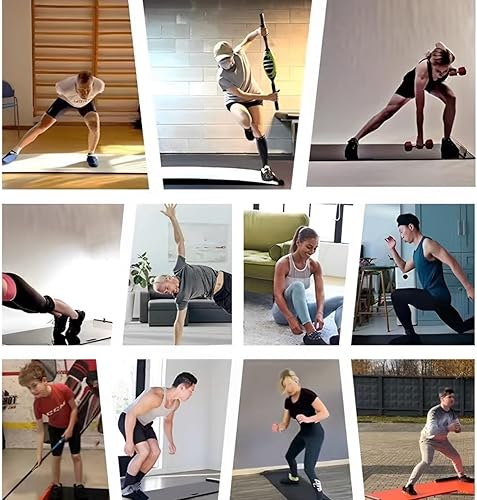 Miniatura 5 de Tabla deslizante (78 pulgadas de largo x 20 pulgadas de ancho) con topes finales, botines deslizantes, bolsa de transporte de malla incluida y guía