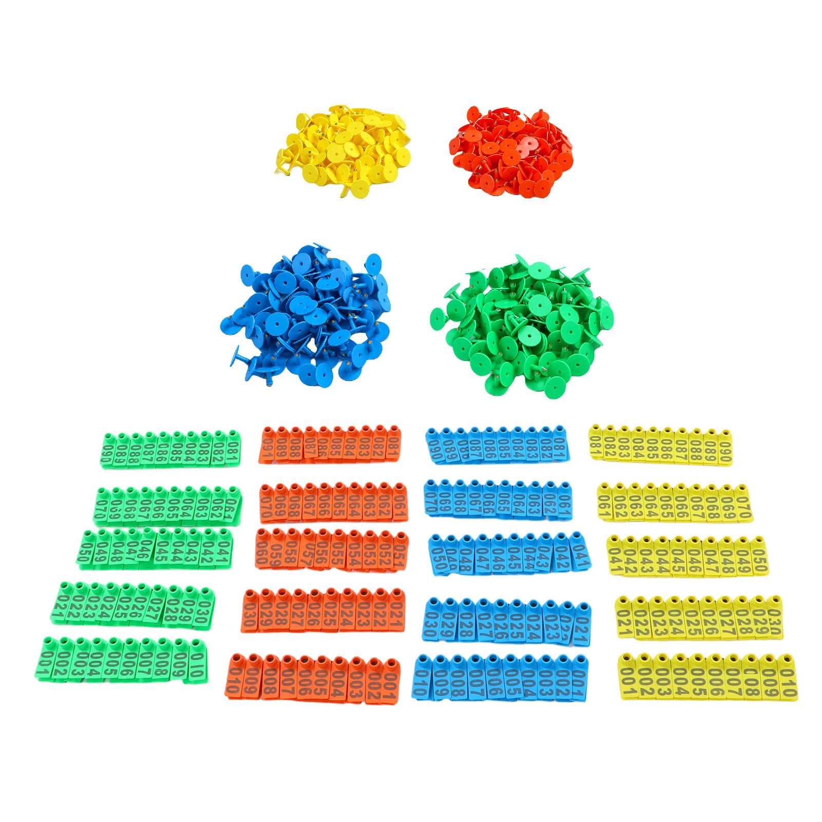 Viehohrmarken 400er Pack mit Klaren Zahlen