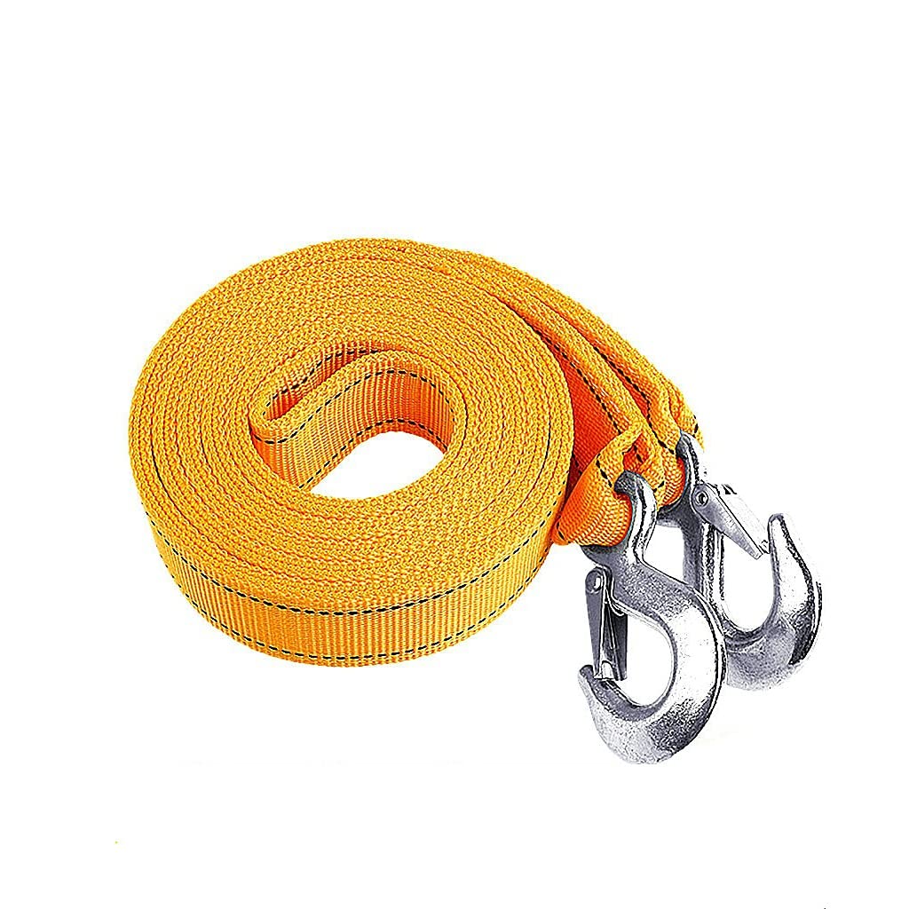 Cuerda de remolque 3-10M Cuerda de remolque naranja Cuerda de remolque de alta resistencia Doble capa gruesa Coche Furgoneta Camión de remolque Cuerda de tracción Cable de correa de remolque Correa de