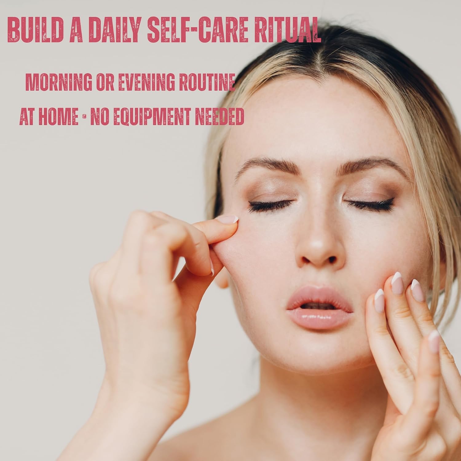 Face Yoga Exercise Chart for Women & Beginners | 7 Day Facial Workout Routine, Lifting, Toning & Anti-Aging, Daily Fitness Guide Poster