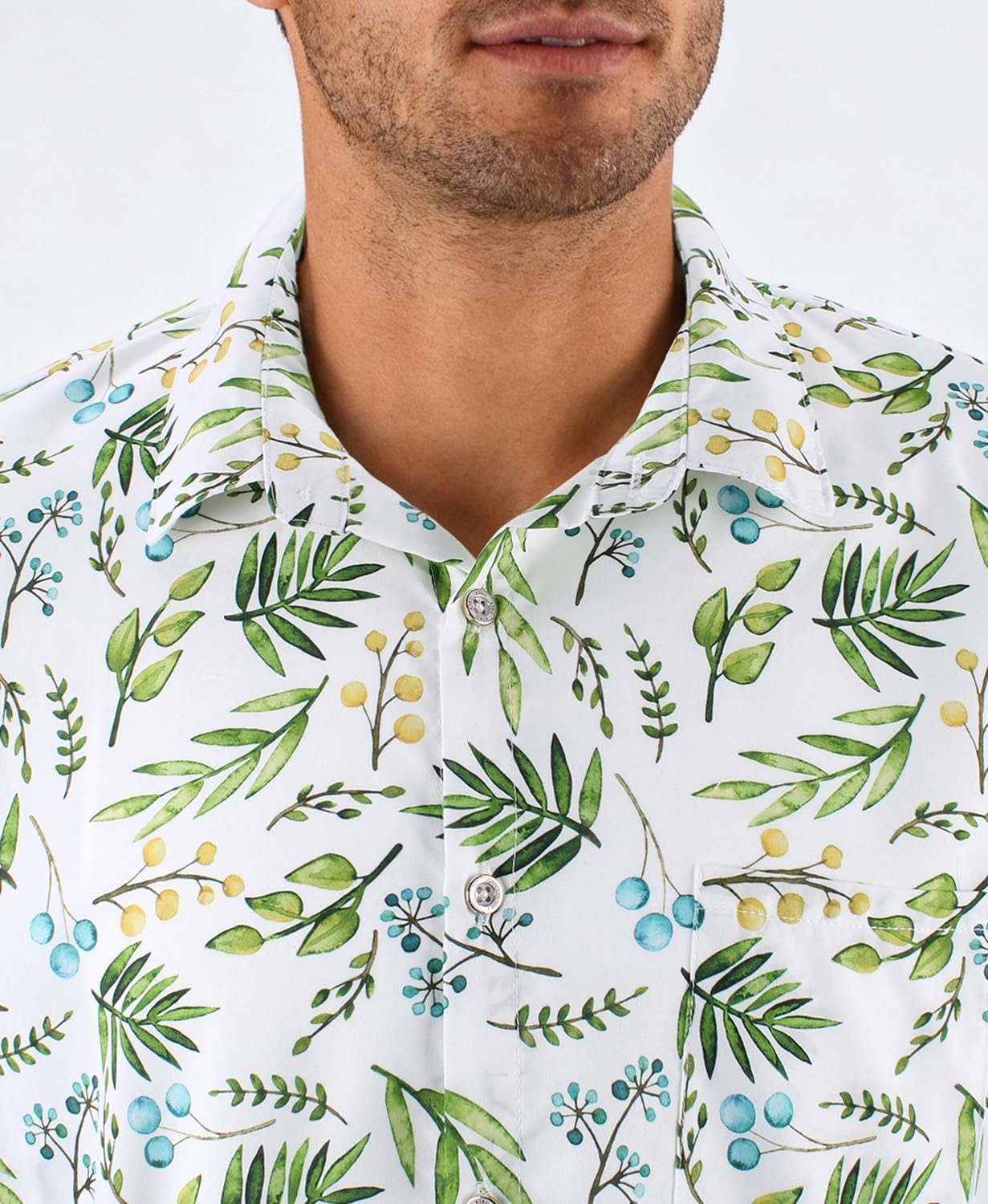 KYKU Men's Hawaiian Shirt Short Sleeve Tropical Button Down Casual Summer Beach Vacation Shirts - Image 4