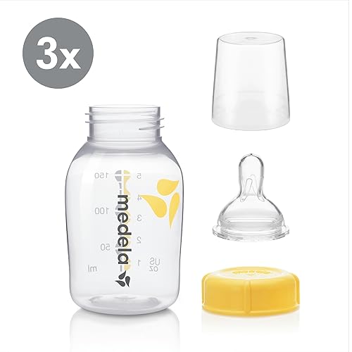 Miniatura 2 de Conjunto de botella Medela para leche materna amarillo