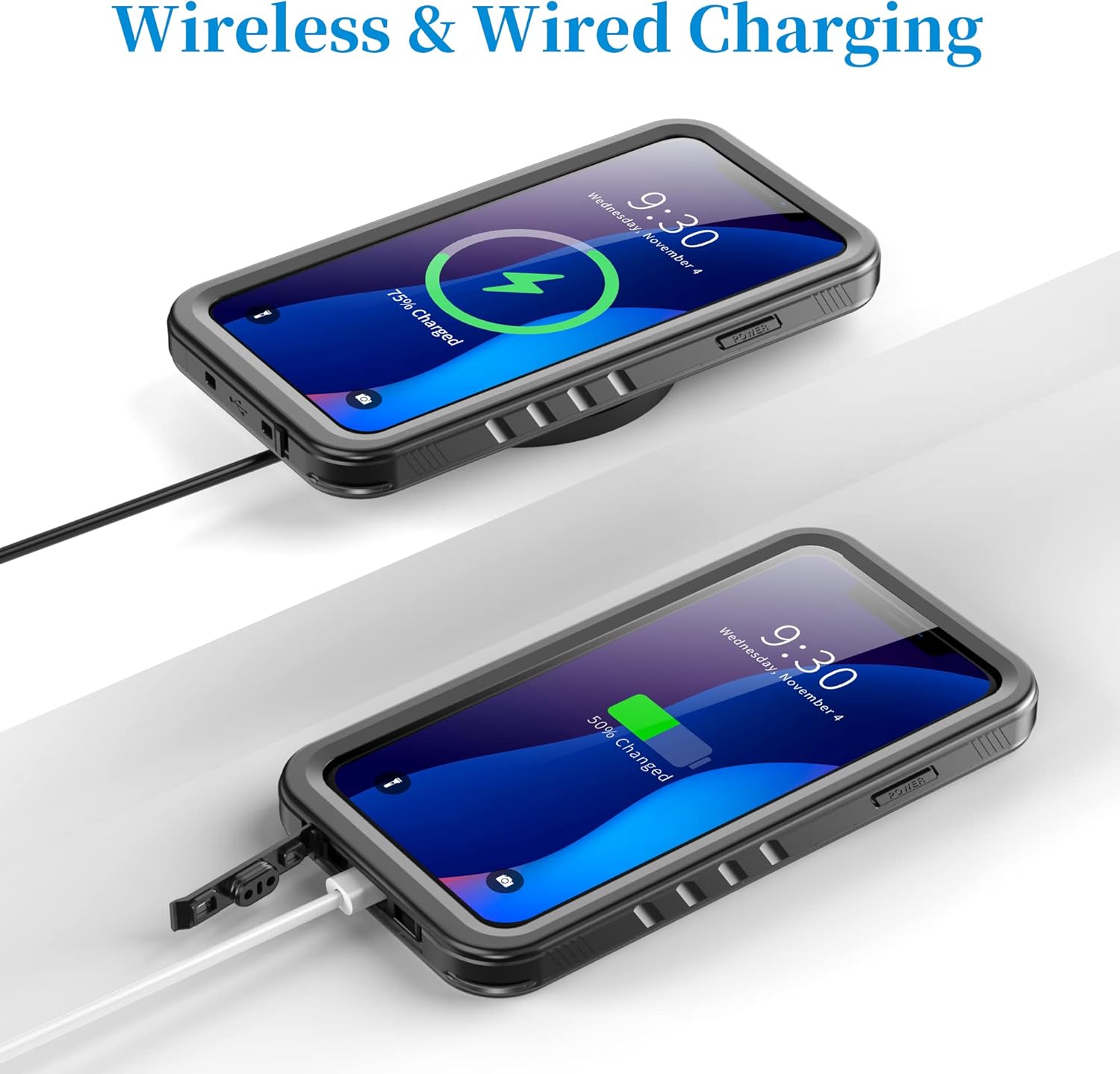 Cozycase Waterproof Case for iPhone 11 Pro Max Underwater Shockproof Full-Body Rugged Bumper Sealed Case with Built-in Screen Protector for iPhone 11 Pro Max 6.5 inch-Black - Image 6