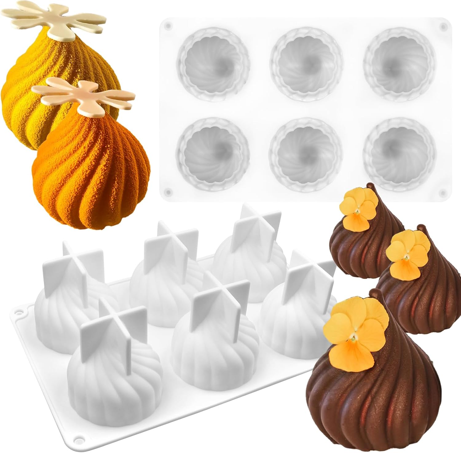 Russian Tale Mousse Cake Silicone Mold, 3D Onion Shaped