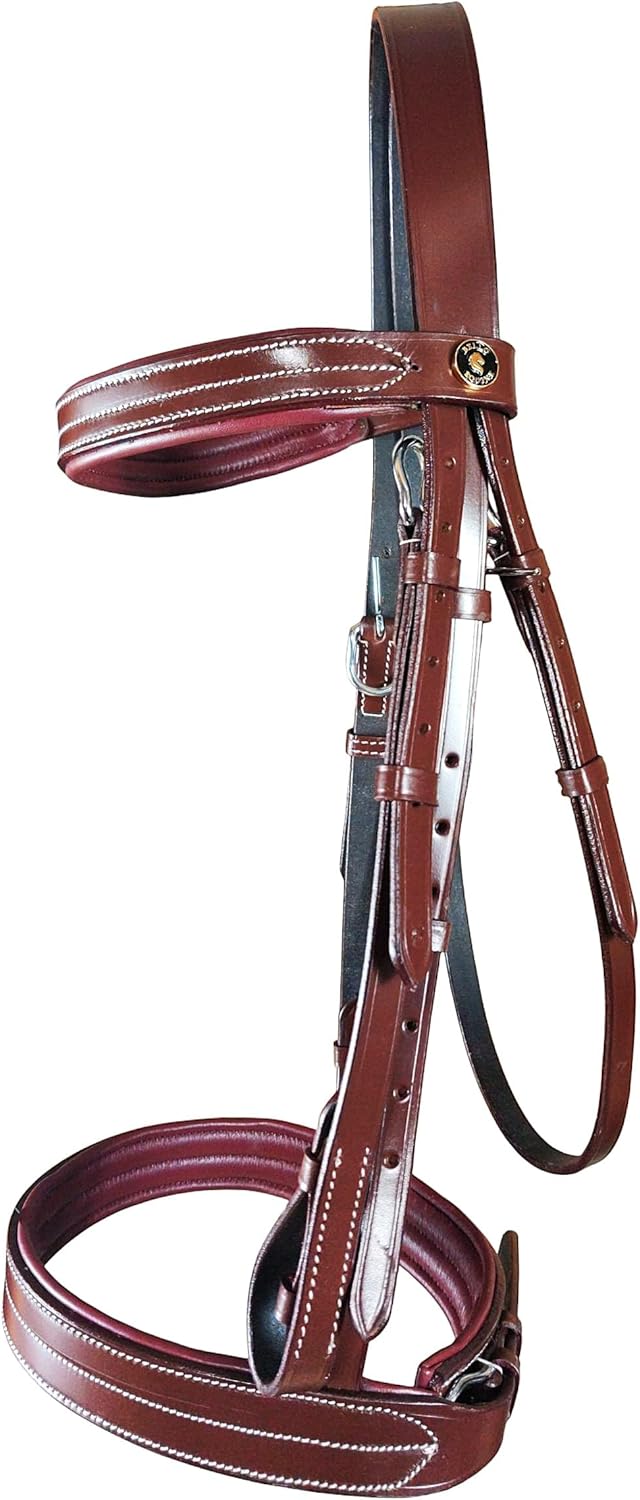 Fancy Stitch Havana Brown Hunter Bridle
