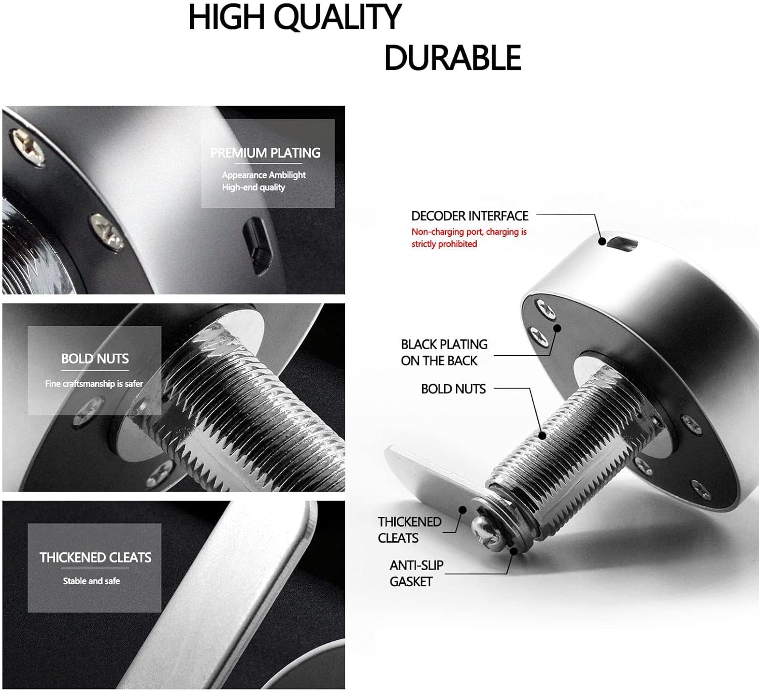 Terperinci view of lock components highlighting quality and durability