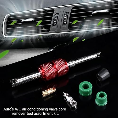 Miniatura 4 de 71 juntas de manguera HVAC Kit de reparación de aire acondicionado incluye 10 núcleos de válvula, 50 juntas de manguera, 10 válvulas y herramientas