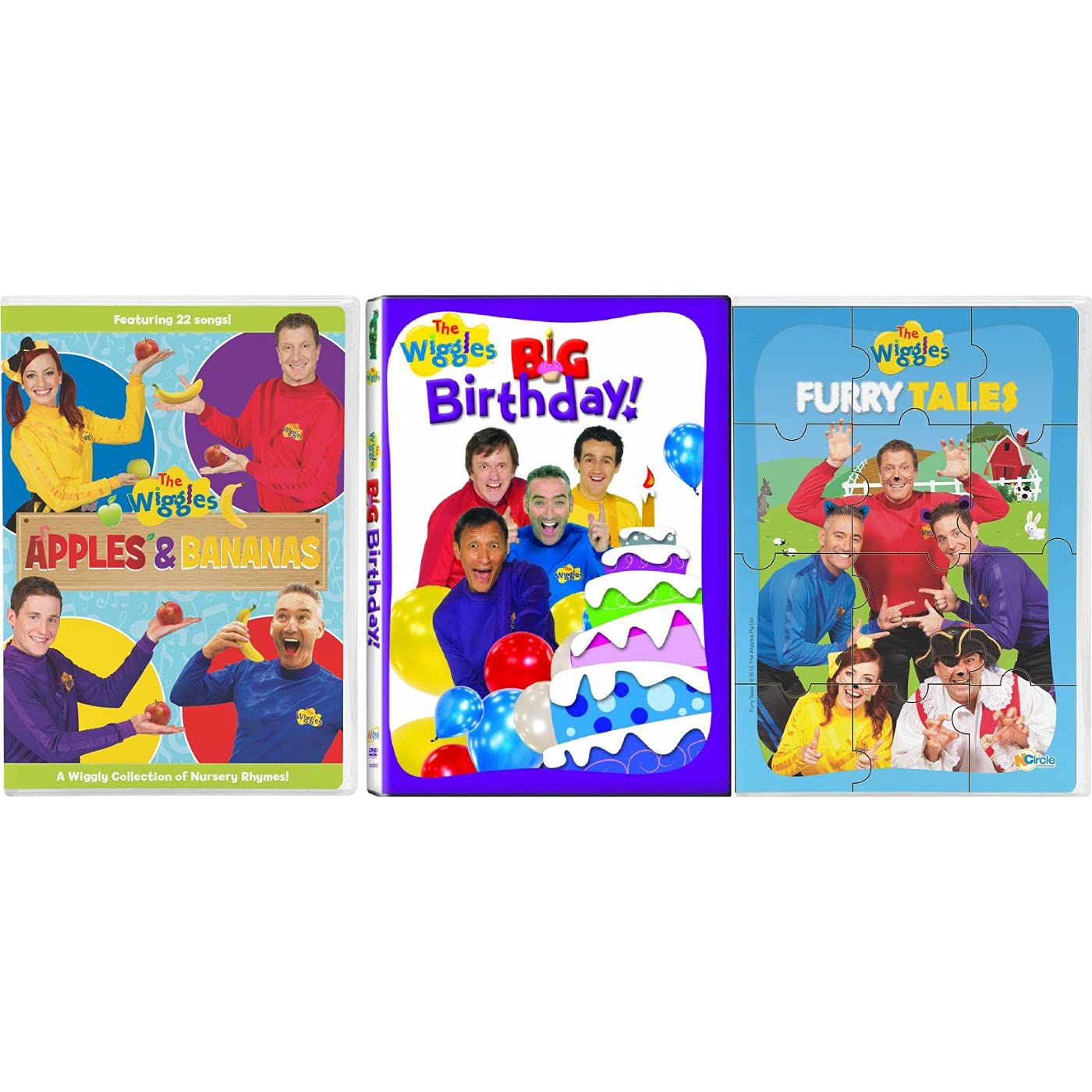 The Wiggles 3 Pack DVD Set: Apples And Banana's / Big Birthday
