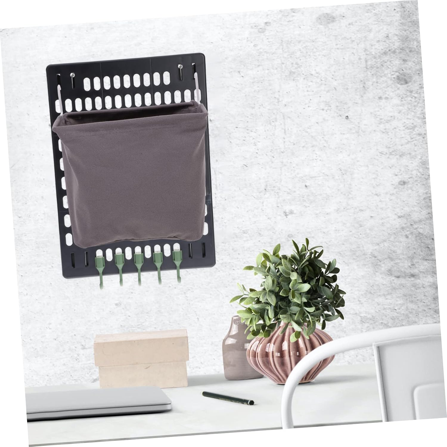 Veemoon Hanging Storage Basket for Pegboard Organization Expandable Sundries Container for Clothing and Accessories Stylish and Functional Home