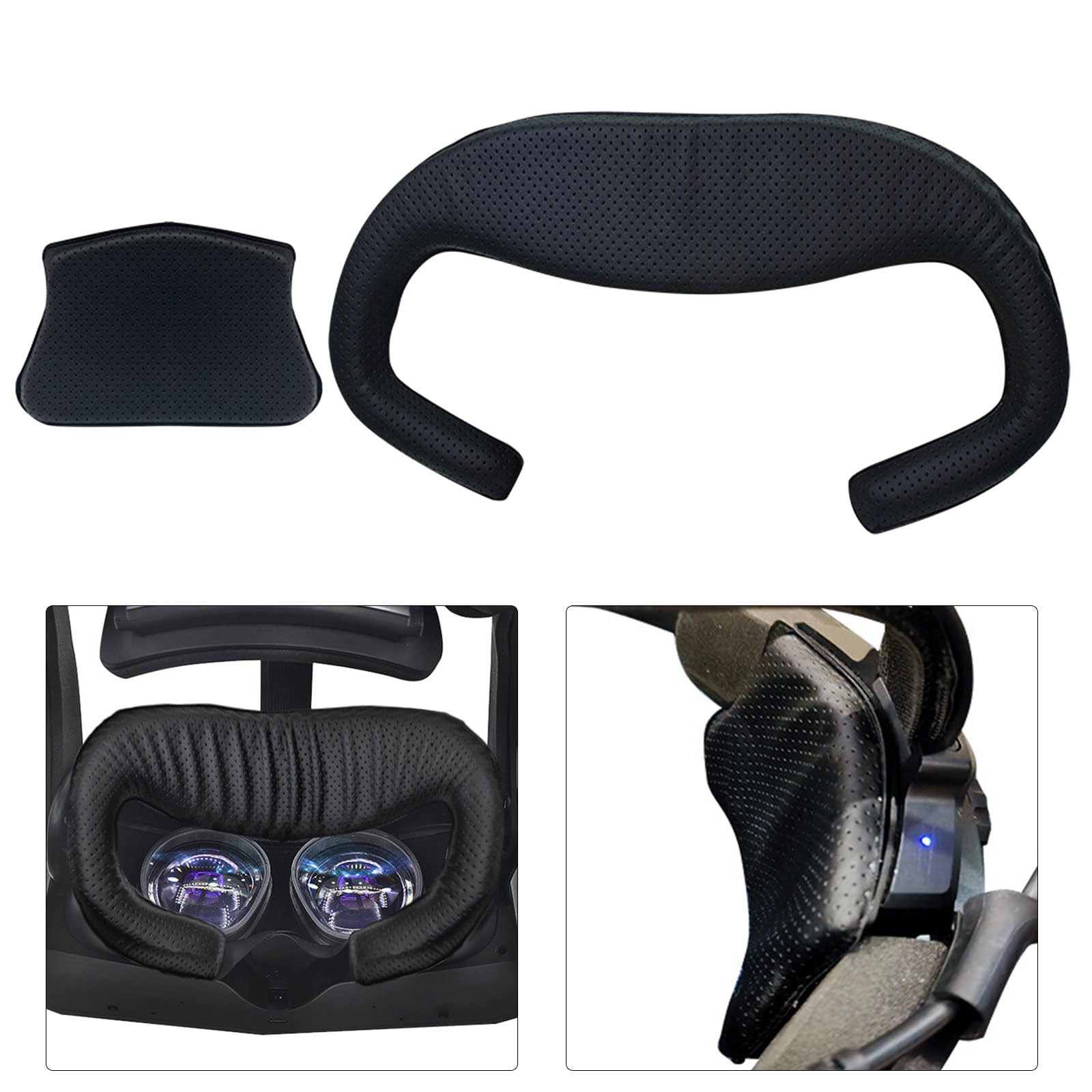 LJKLAJ VR Face Cushion Covers Face Pad for Crystal Headsets VR Glasses Light Blocking Foam Face Pad Skin Headsets Accessories (C)