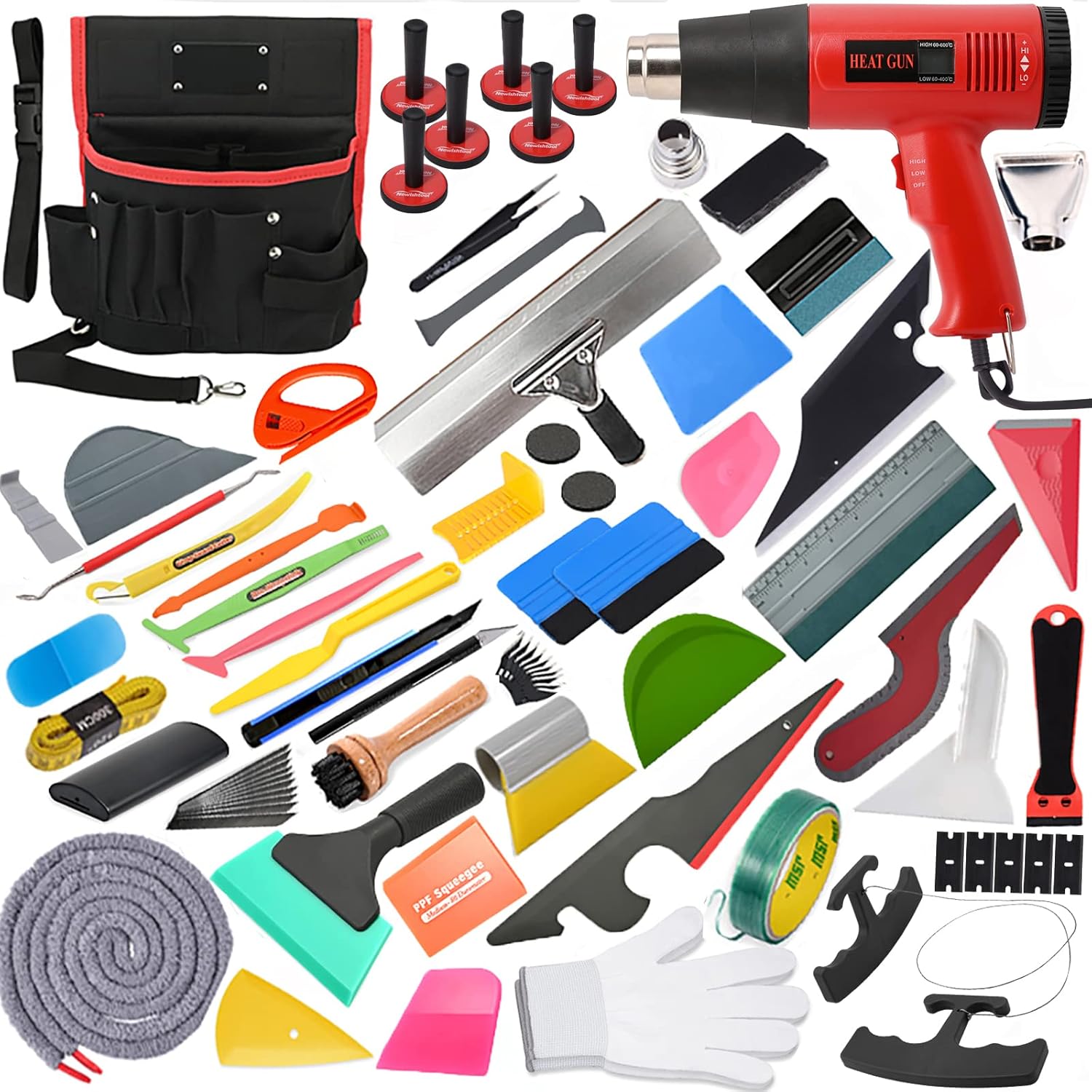 NEWISHTOOL Vinyl Wrap Tool Kit with Heat Gun for Vinyl