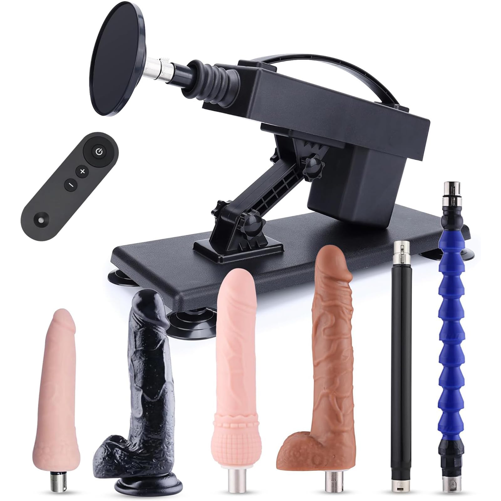 Elektrische Sexmaschine mit 3 Aufsätzen, Automatische Stoßmaschine mit Saugnapf Adapter, Verstellbare Geschwindigkeit & Winkel, Intimspielzeug für Männer und Frauen, Diskrete Verpackung | Erotik, Körperpflege, Drogerie