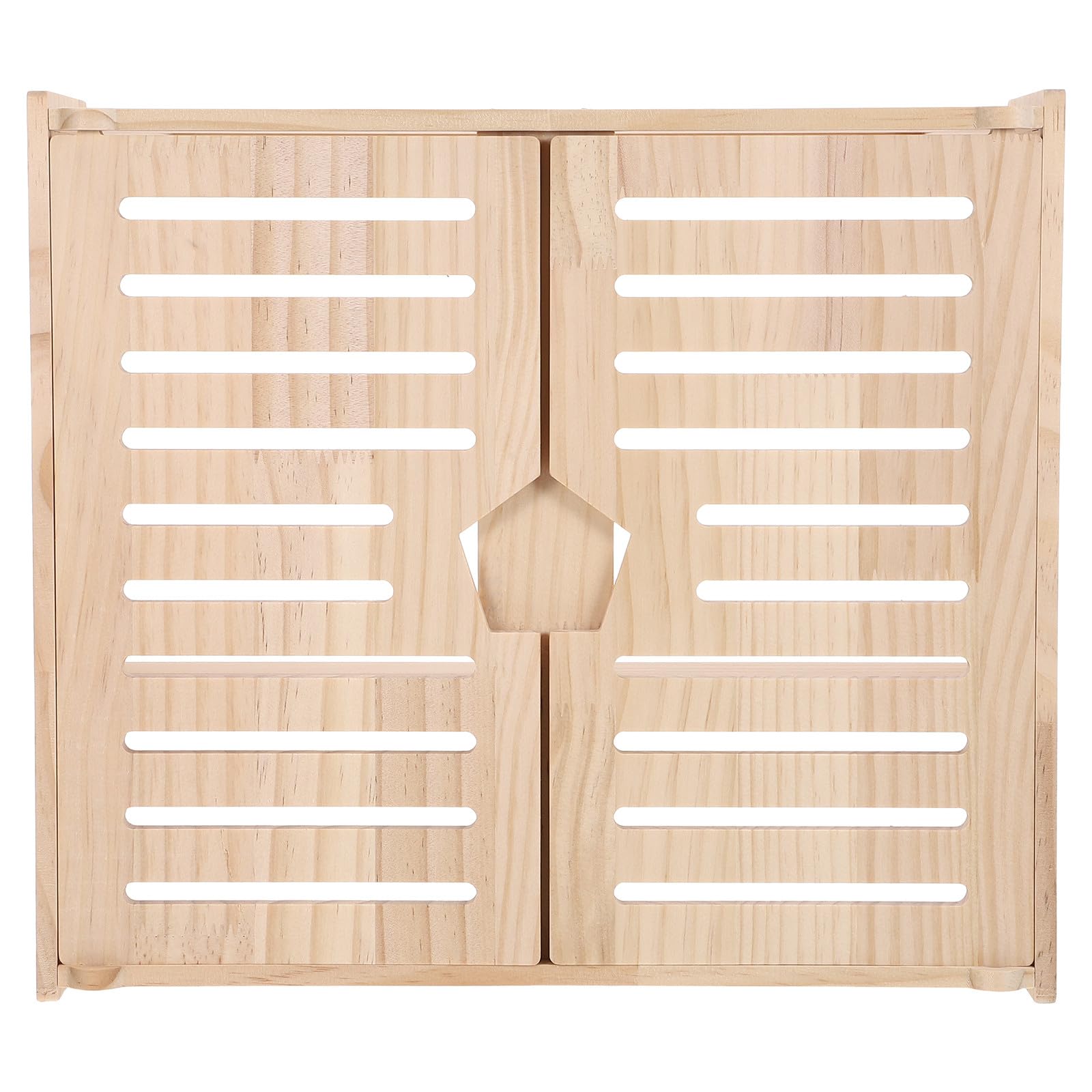 Armoire de Rangement en Bois pour Routeur, Étagère Murale à 2 Niveaux avec Rangement pour Routeur Et Multiprise Wi-FI, Dissimule Le Modem Et Les Prises pour Le Salon