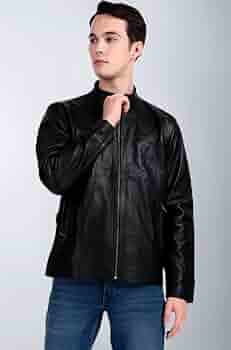 Buy MaheTri Midnight Rider Black Leather Jacket for Men | Full Buy MaheTri Midnight Rider Black Leather Jacket for Men | Full