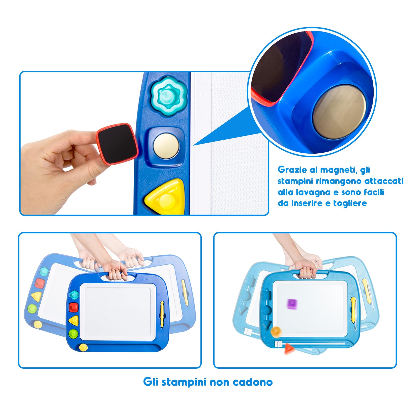 Lavagna Elettronica LCD 8.5" Per Bambini E Ufficio – Scrittura A Pressione, Cancellazione Con Un Click