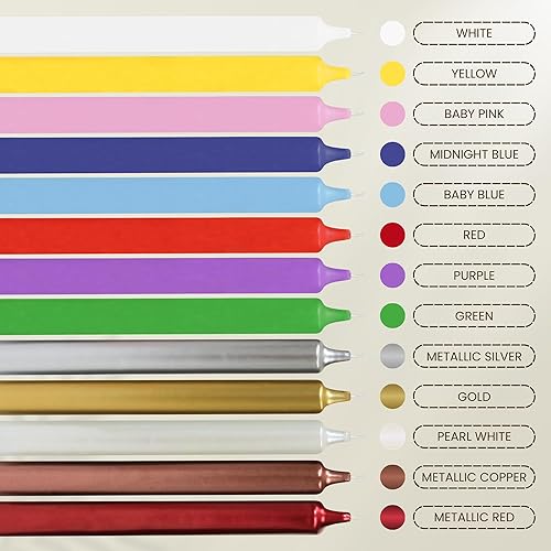 Miniatura 134 de Axiom Candles Velas altas sin goteo de 10 pulgadas sin perfume y sin humo, 9 horas de tiempo de combustión, velas cónicas para el hogar, cenas