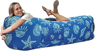 WEKAPOInflatable Sun Lounger, Air Sofa, Hammock, Portable, Waterproof and Leak-Proof, Ideal for Backyard, Beach, Travel, Camping, Picnics and Music Festivals