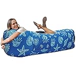 WEKAPO Inflatable Couch Air Lounger Chair - Camping & Beach Accessories, Portable Blow up Sofa for Hiking, Lawn, Indoor/Outdoor Movies & Music Festivals. Lightweight and Easy to Set Up Air Hammock