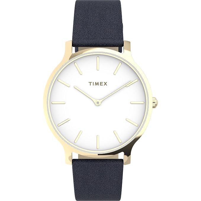 TIMEX Transcend Analog Watch for Women with White Round Dial & Blue Fabric Strap Band Water Resistant Women's Wrist Watches - TW2V04900AP