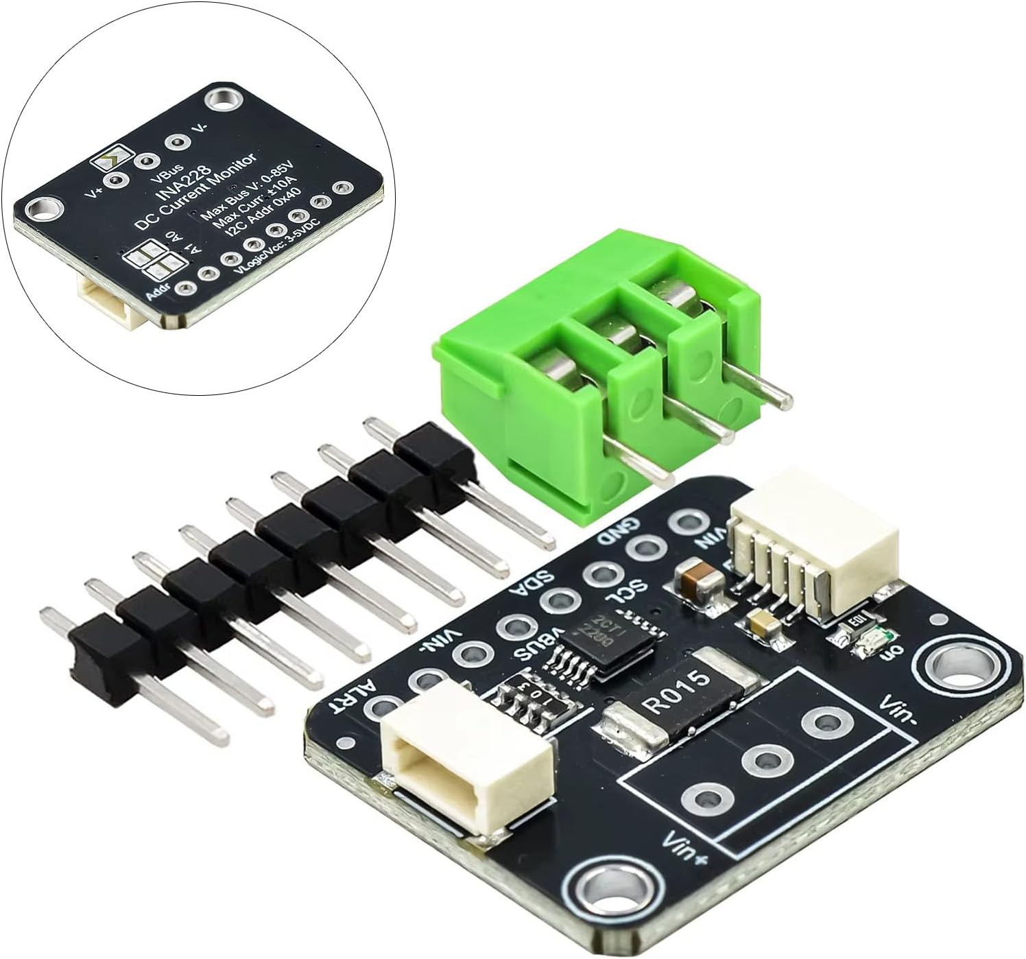 High Precisions 5832 INA228 20Bit Power Monitors Module for Voltages and Current Measurement with I2C Interfaces image 2