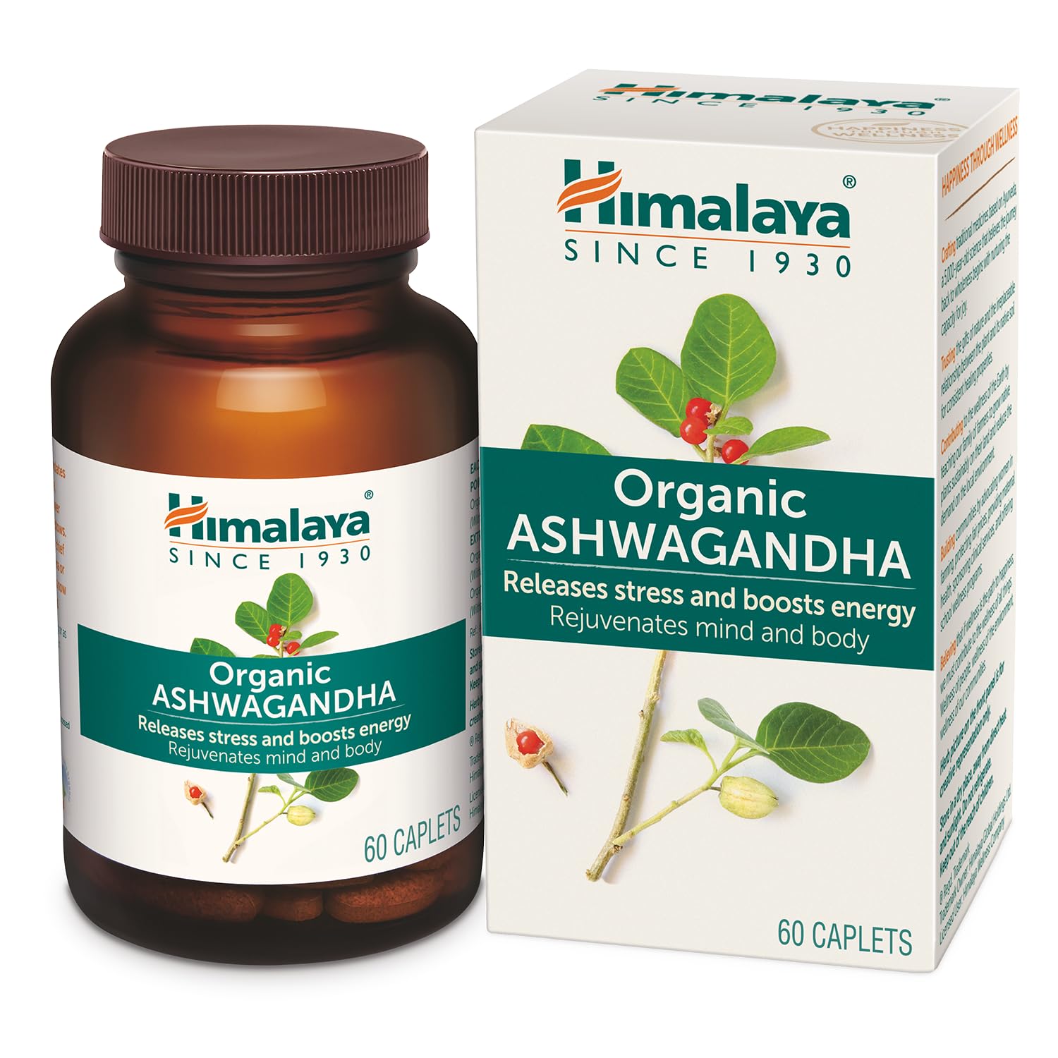Himalaya Organic Ashwagandha 670Mg |Helps Release Stress | Rejuvenates Mind And Body | General Wellness | Tablet, Pack Of 60 - Review, Price and Buying Guide