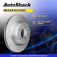 Vista 8 de AutoShack 12.8" (325 mm) Rotores de Freno Traseros Ventilados de Reemplazo para 2002-2009 Chevrolet Trailblazer 2002-2009 GMC Envoy 2005-2009 Saab