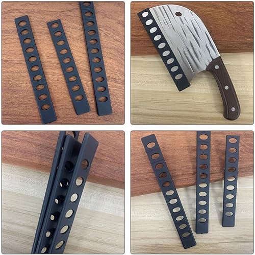 Miniatura 7 de 5 unids cuchillo negro universal cuchillo guardias cortador de cocina cubiertas guardias plástico horizontal cuchilla protectores mangas